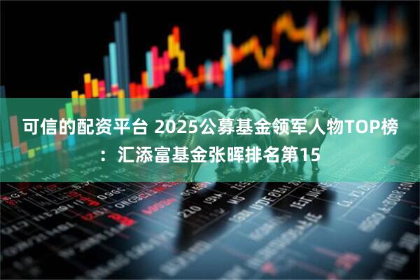 可信的配资平台 2025公募基金领军人物TOP榜：汇添富基金张晖排名第15
