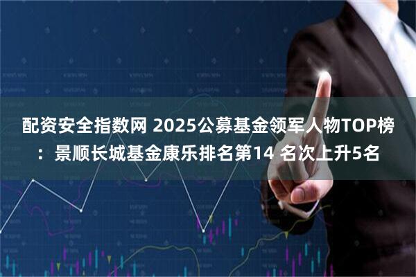 配资安全指数网 2025公募基金领军人物TOP榜：景顺长城基金康乐排名第14 名次上升5名